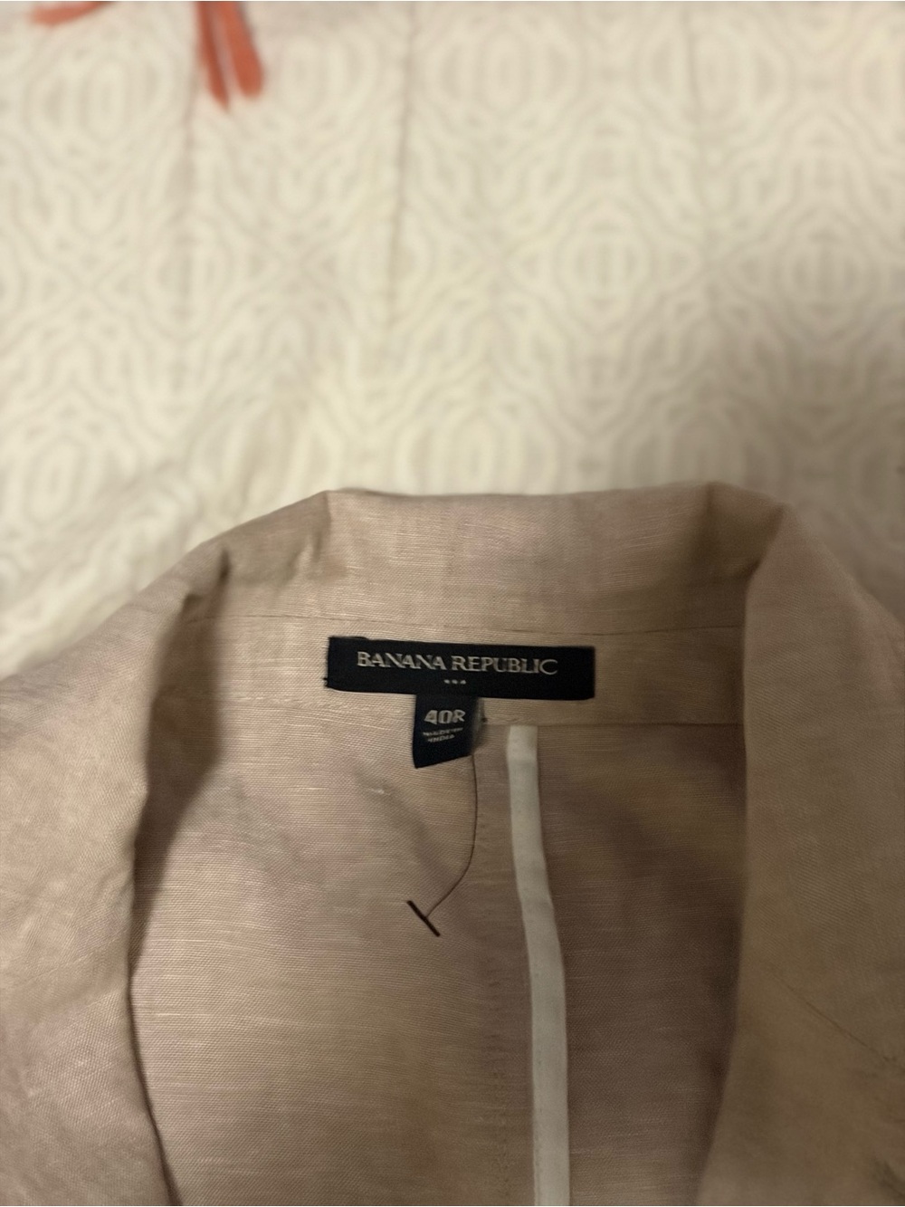 Banana Republic Men's Button-Down Shirt in Light Beige